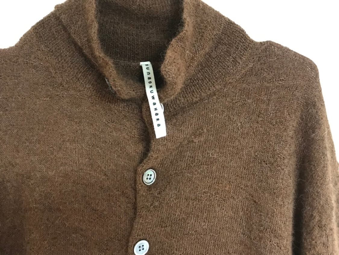 Suno kuwahara 터틀넥 가디건 상품이미지3