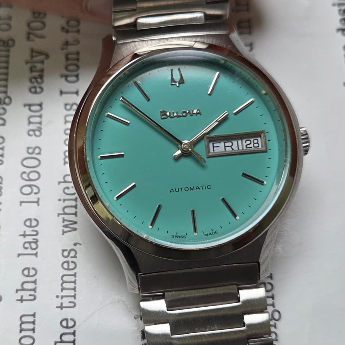 빈티지 부로바 데이데이트 민트 뻐뻐시 브레이슬릿 ver. 상품이미지10