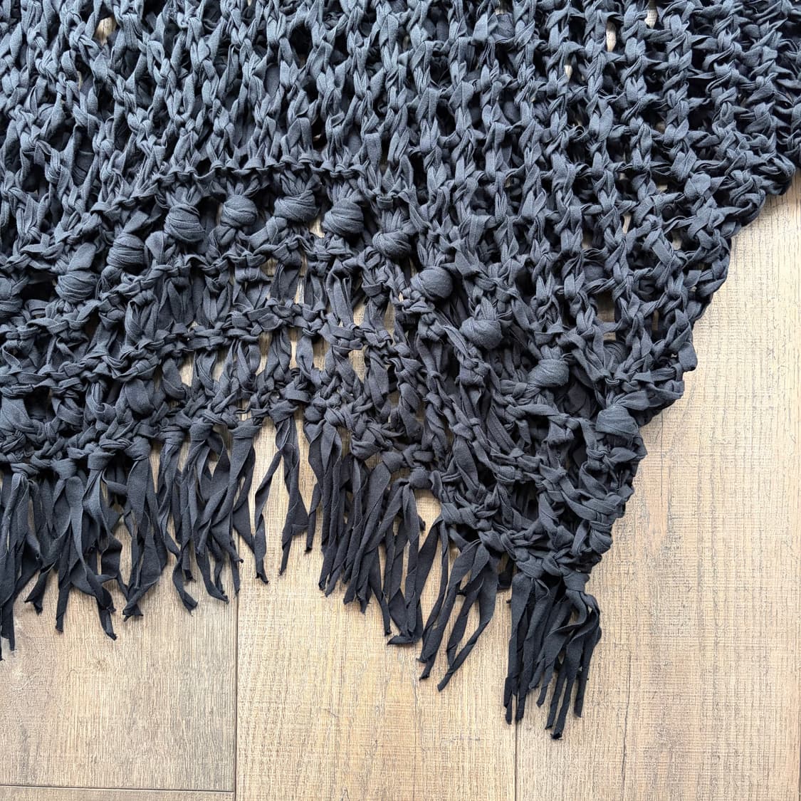 Net Crochet Poncho Knit 상품이미지5