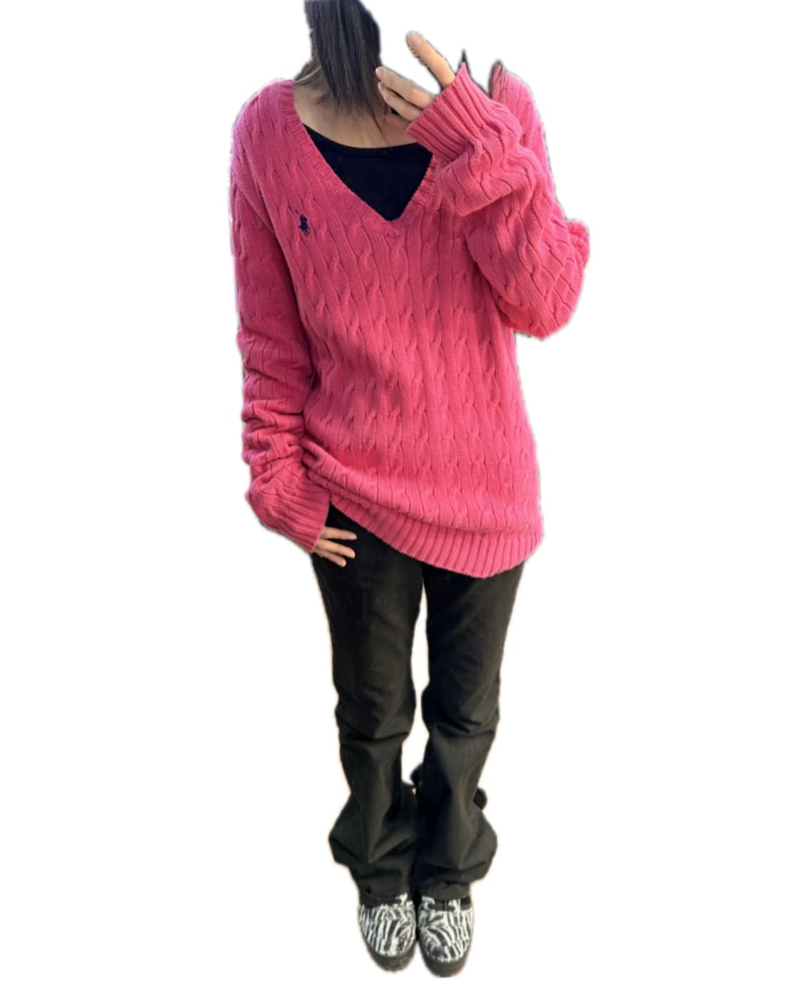 Polo Ralph Lauren 폴로 랄프로렌 핫핑크 니트 상품이미지2
