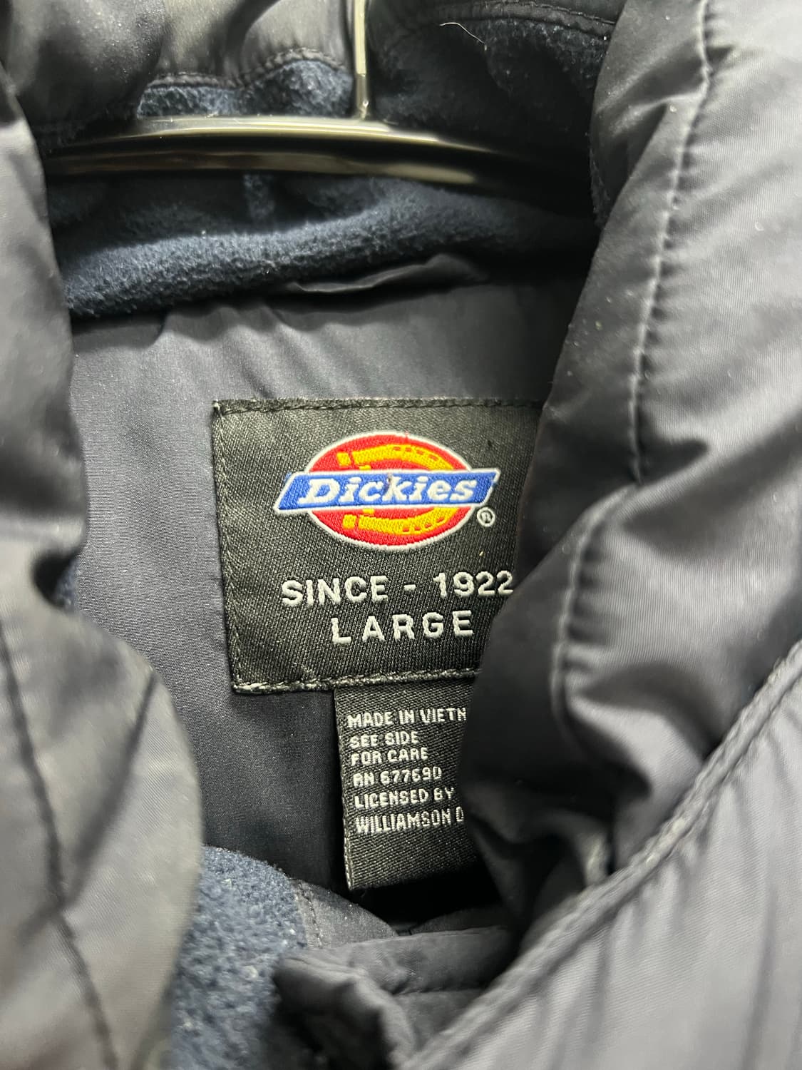 디키즈 올드스쿨 숏패딩 다크네이비 상품이미지4