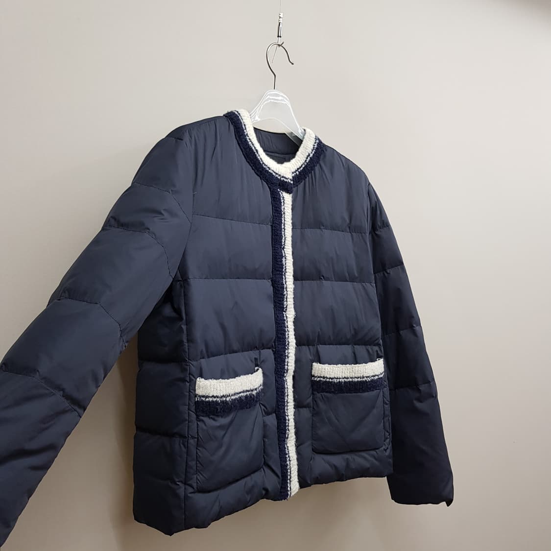 마쥬 MAJE 2021 배색 트위드 포켓 구스 패딩 1사이즈 상품이미지3