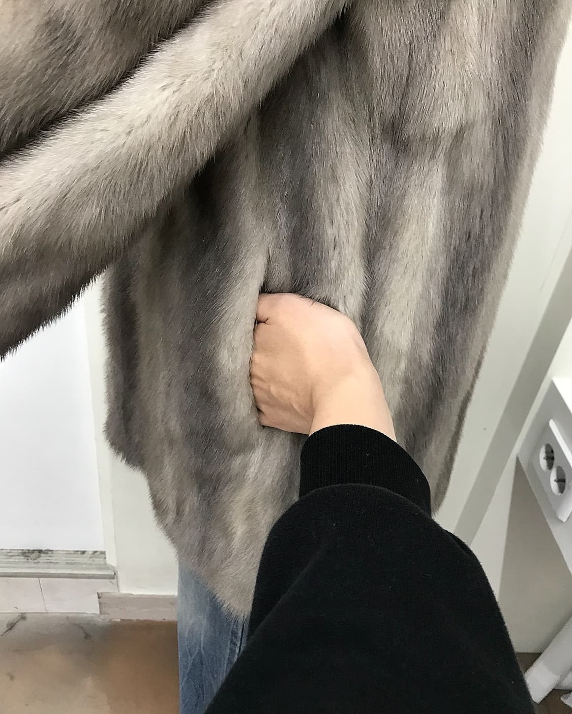 사파이어 밍크 퍼 자켓 상품이미지8