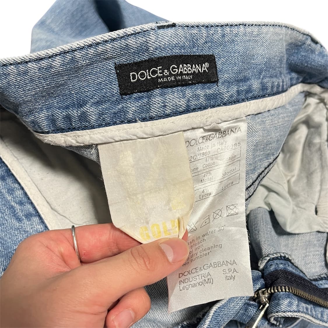 Dolce & Gabbana 14 골드 디스 데님 진 연청 상품이미지4