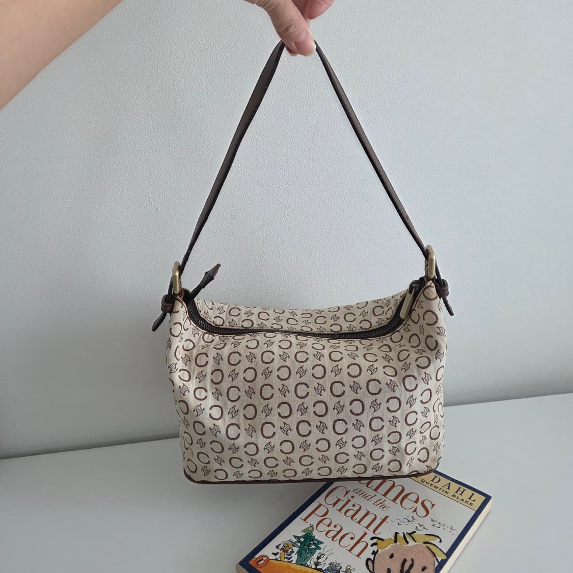 CELINE 셀린느 정품 C마카담 빈티지 캔버스 패브릭 숄더백 토트백 상품이미지7