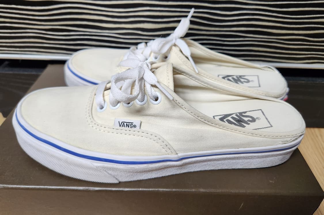 VANS 반스 슬립온 어센틱 뮬 아이보리 스니커즈, 운동화240~245 상품이미지4