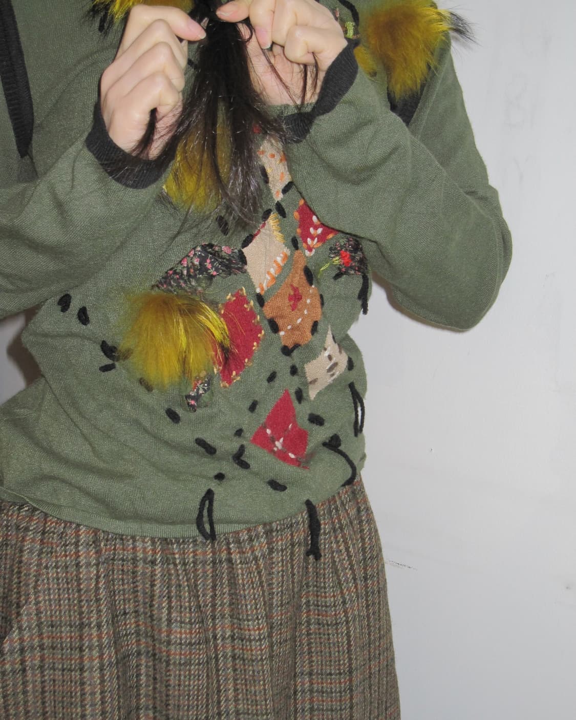 이태리 패치 디테일 니트 상품이미지4