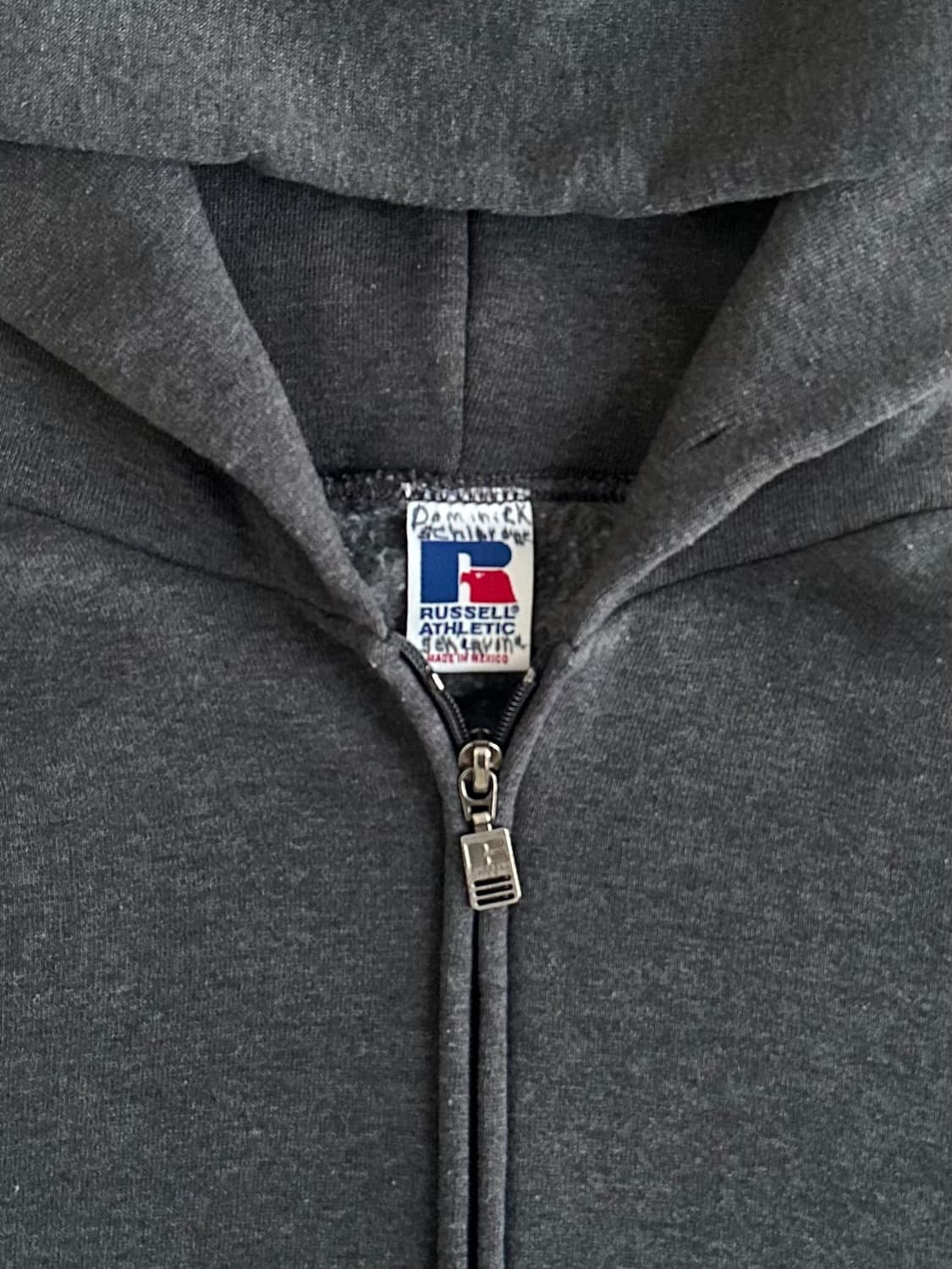 90s 빈티지 러셀 후드집업 다크그레이 L 상품이미지6