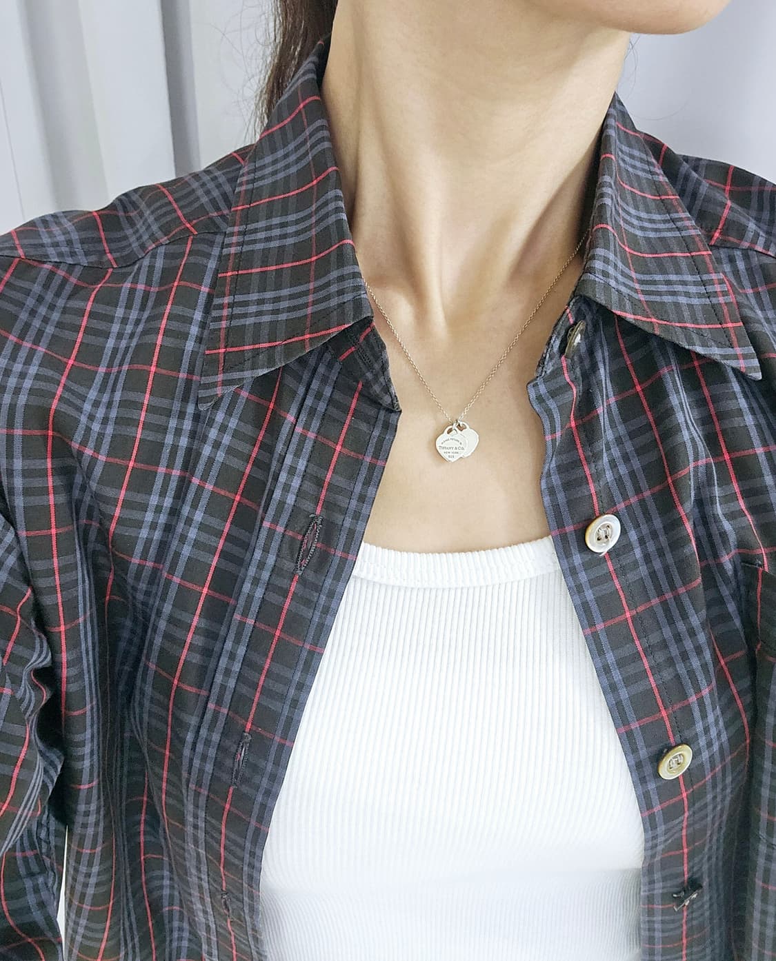 티파니앤코 리턴투 더블하트 미니 실버 목걸이[정품/풀세트] 상품이미지7