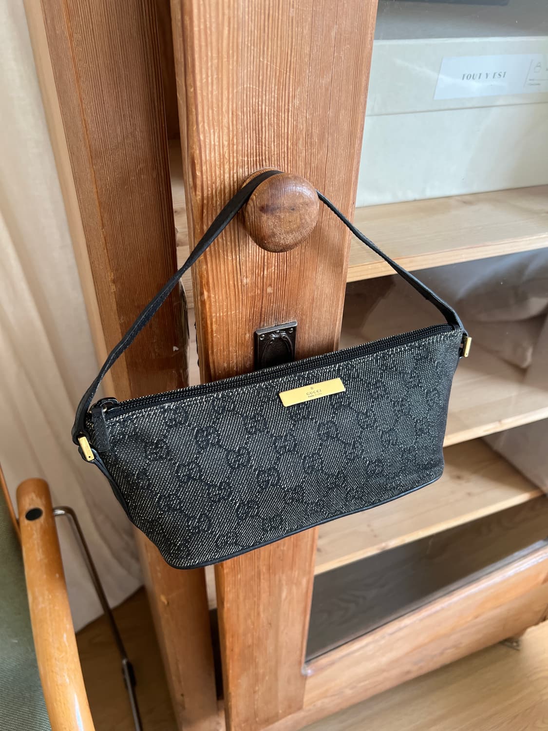 빈티지 구찌 GG 보트 포쉐트 숄더백 상품이미지1