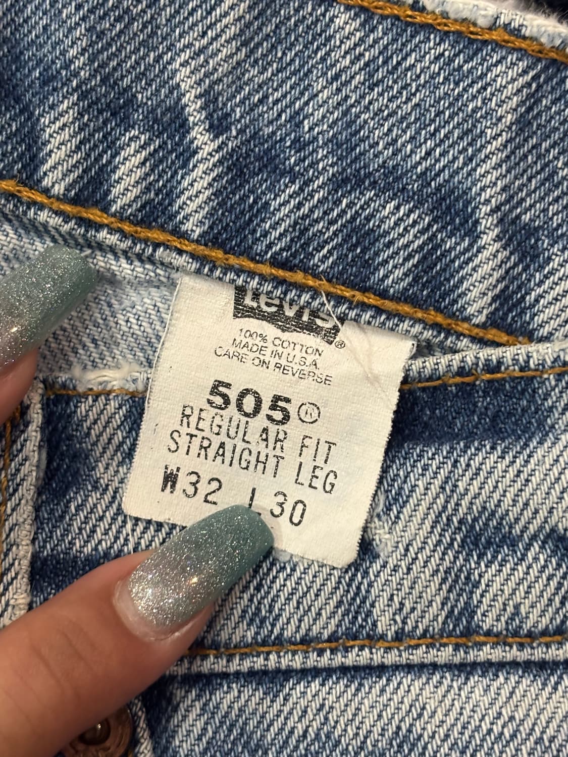 90‘s MADE IN USA 🇺🇸리바이스 505 레귤러핏 오렌지탭 상품이미지6