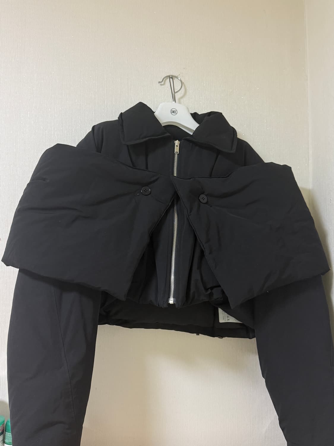 RECTO/SHAWL DETAIL CROP DOWN JUMPER 상품이미지5