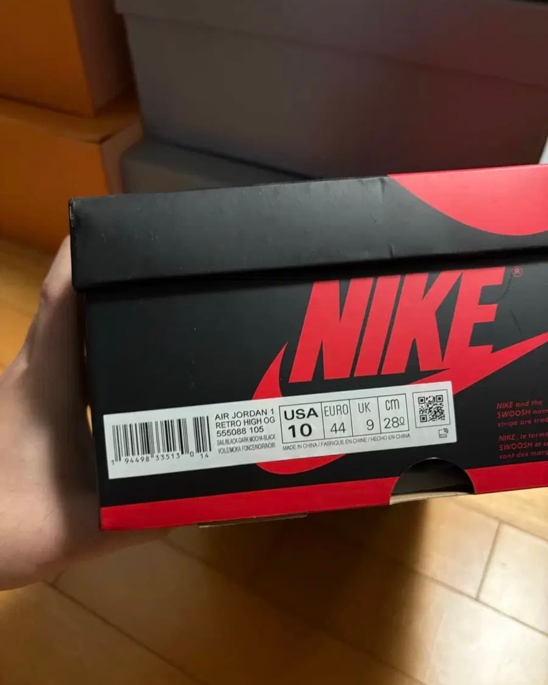 조던 1 다크모카 280 새상품급 상품이미지7