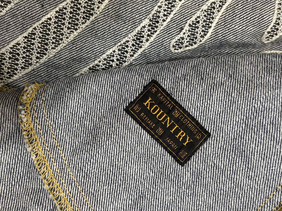 캐피탈 11.5온즈 데님 멕시칸 턱시도 본 자켓 인디고 48사이즈 상품이미지6