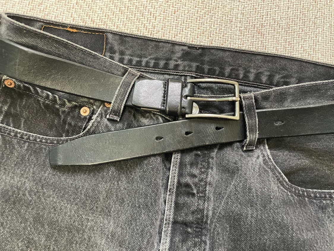빈티지 genune leather 버클 레더벨트  상품이미지3