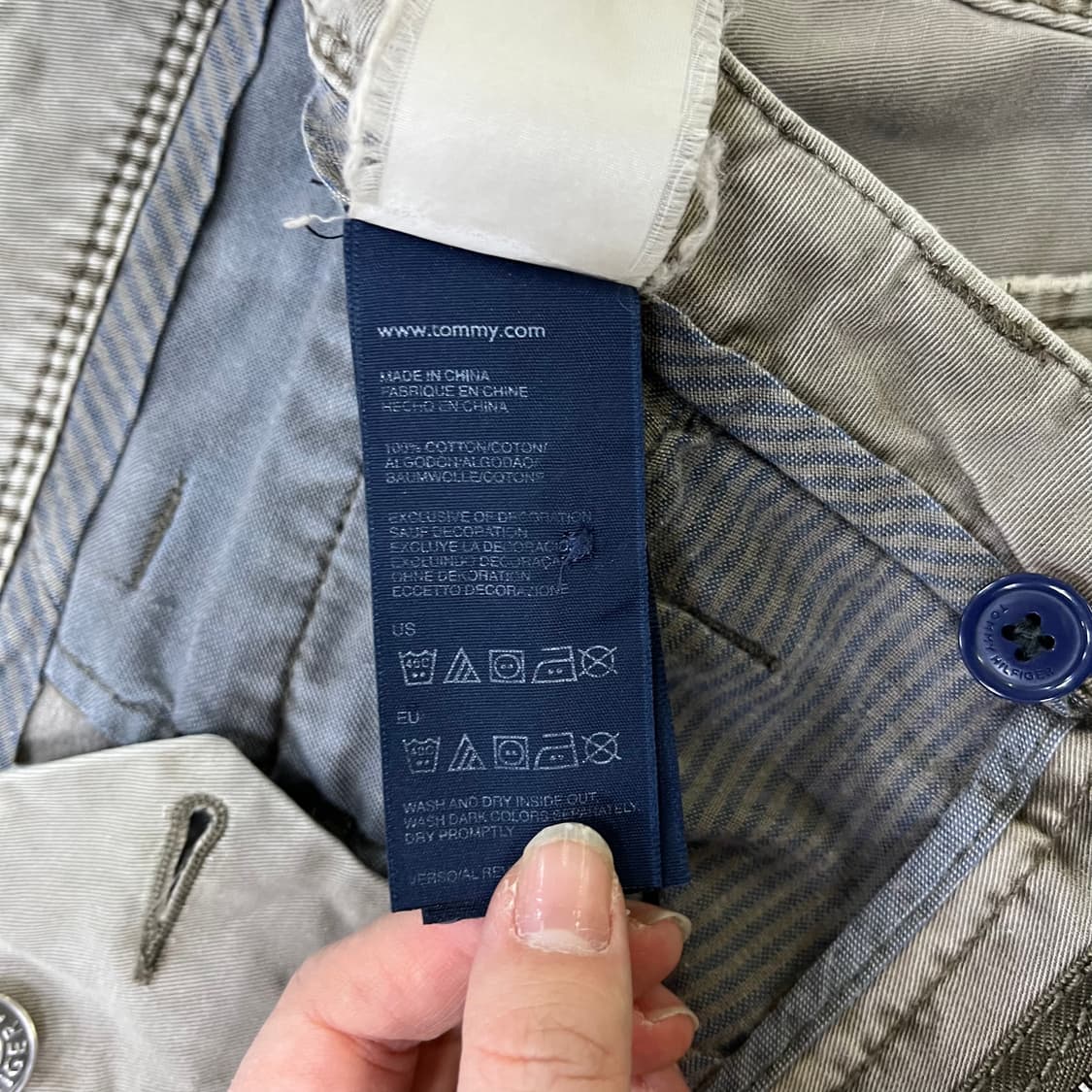 실측확인 타미힐피거 여성 면바지 0316M 상품이미지4