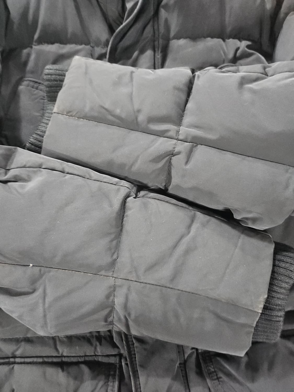 타미힐피거 네이비 후드 패딩 점퍼  M 상품이미지5