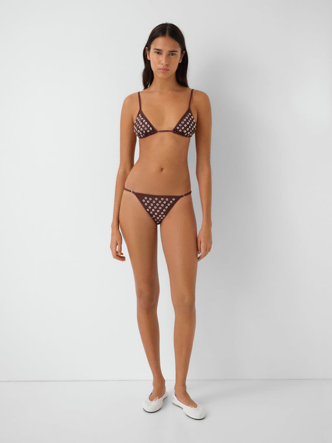 [XS,S,M]기마구아스 Emily 비키니 탑/브라운 상품이미지6