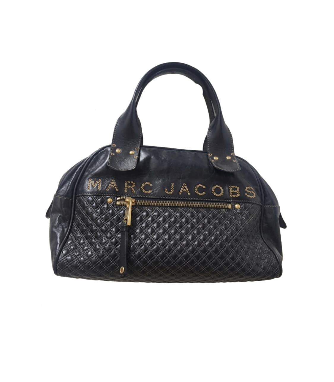 Marc jacobs 마크제이콥스 스터드 로고 가죽 토트백 상품이미지1