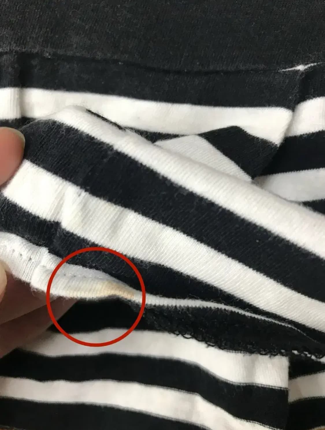 갸루 스트라이프 버튼 단추 반팔 티셔츠 원피스 일본 빈티지 상품이미지4