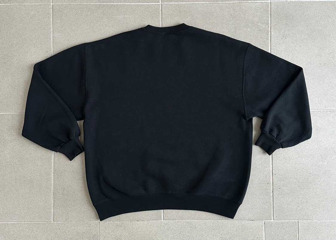 90s 빈티지 러셀 스웻셔츠 블랙 XL USA 상품이미지2