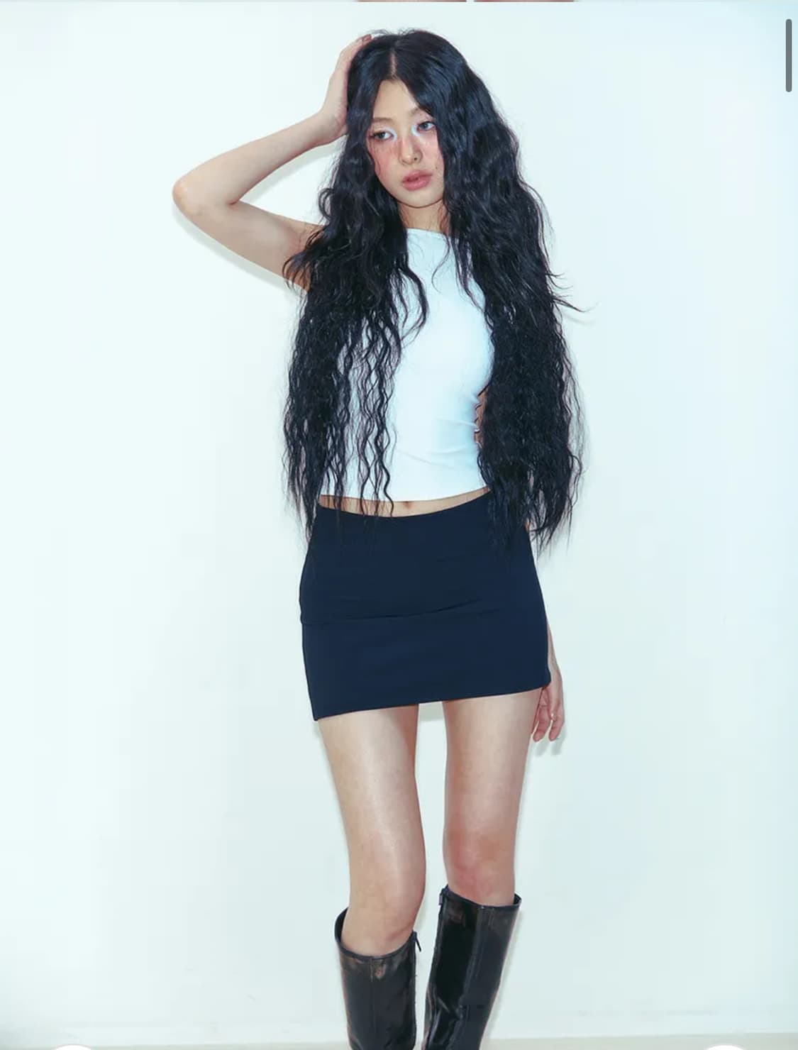 Youhee 베이직 보트넥 슬리브리스 상품이미지1