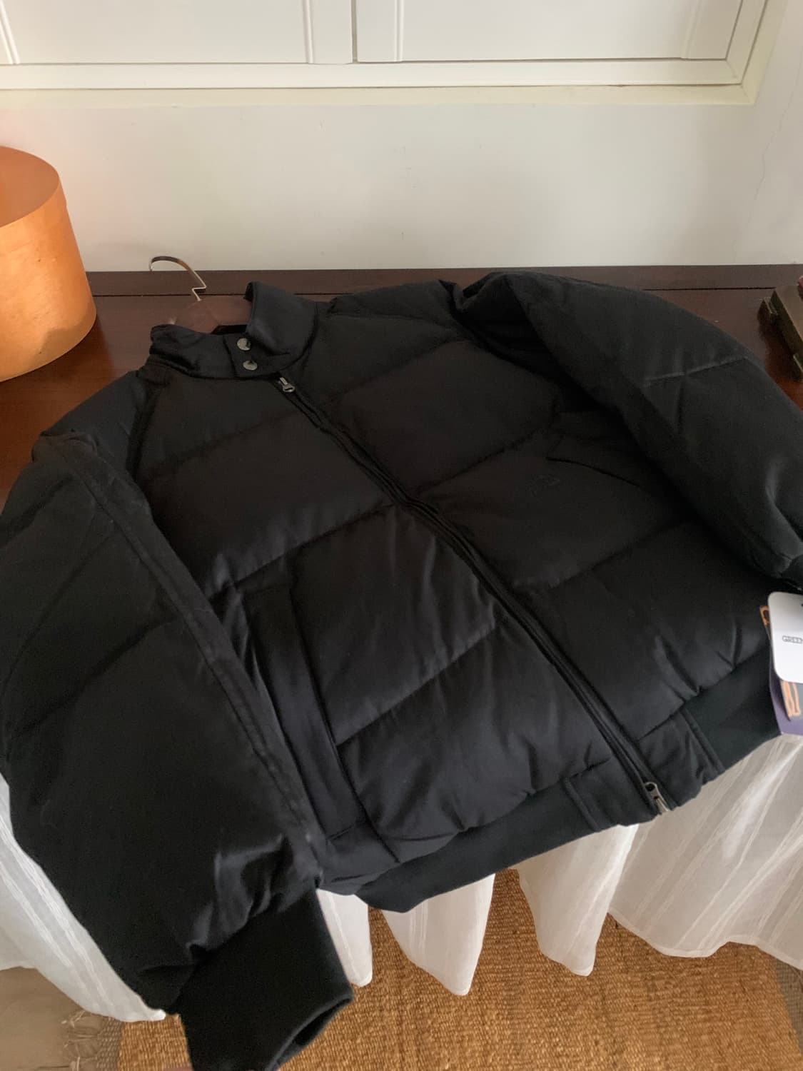 노스페이스 퍼플 로고 패딩 상품이미지3