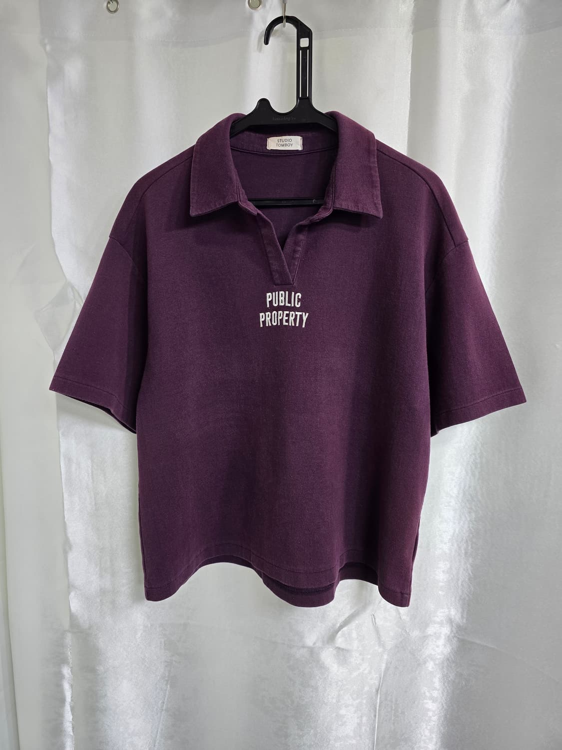 스튜디오톰보이 퍼플 반팔 티셔츠 (1865) 상품이미지1