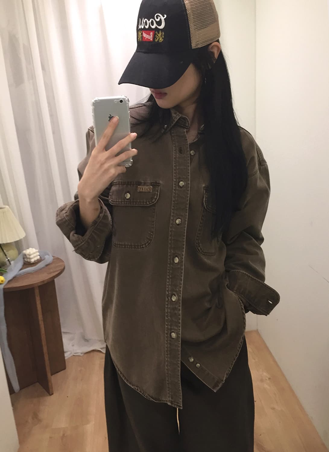 여성 칼하트 투포켓 워크셔츠 100 상품이미지1