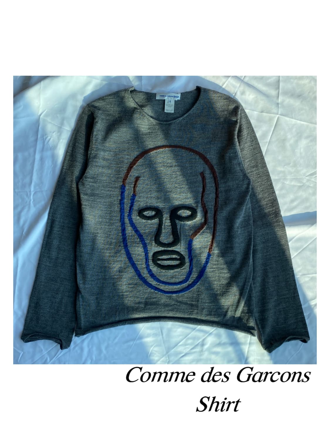 꼼데가르송 컬렉션 자카드 페이스 니트 티셔츠 셔츠 옴므 플러스 준야 상품이미지3