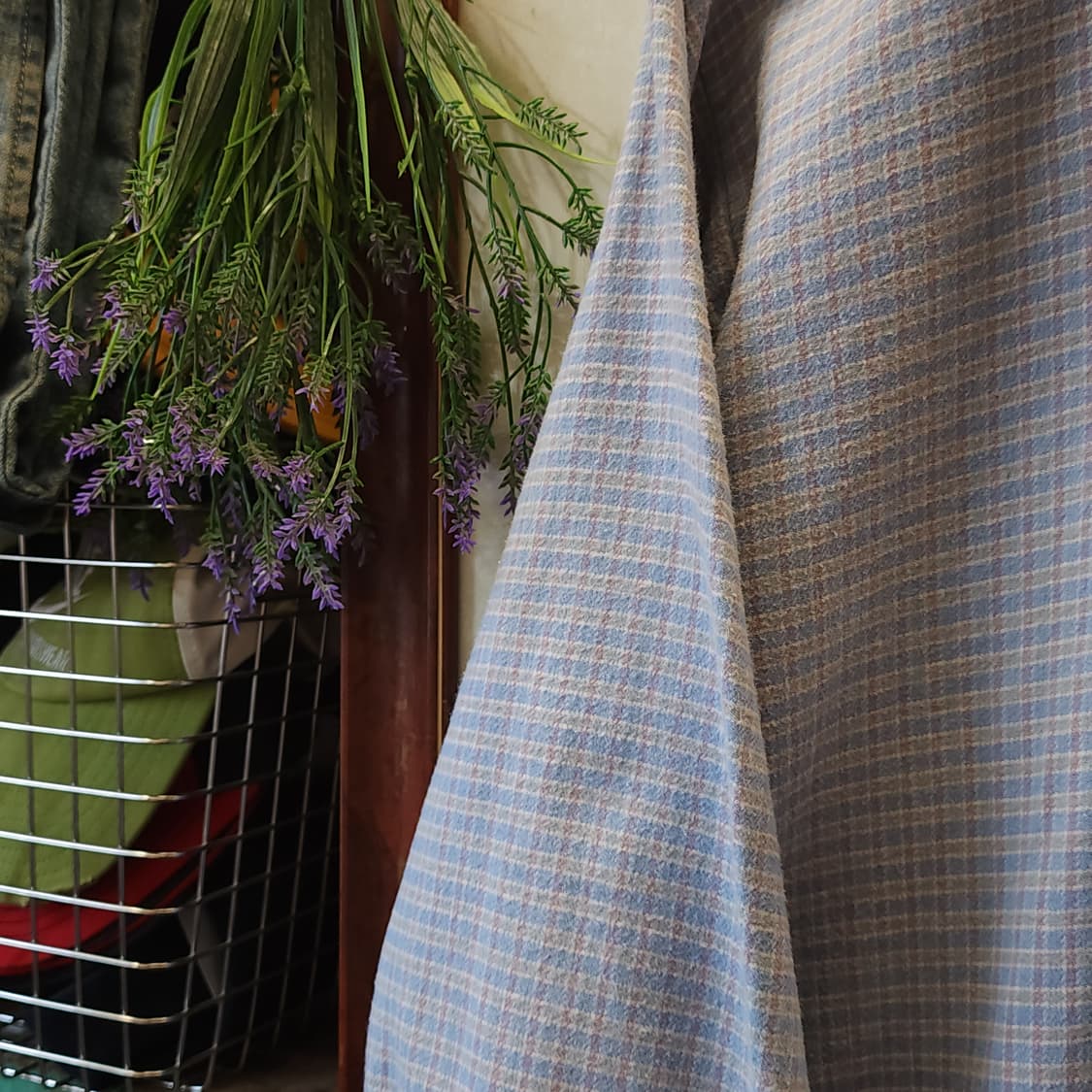 60s 프랑스 워크셔츠 스카이 블루 롱 튜닉 셔츠 프렌치 셔츠 L 상품이미지6