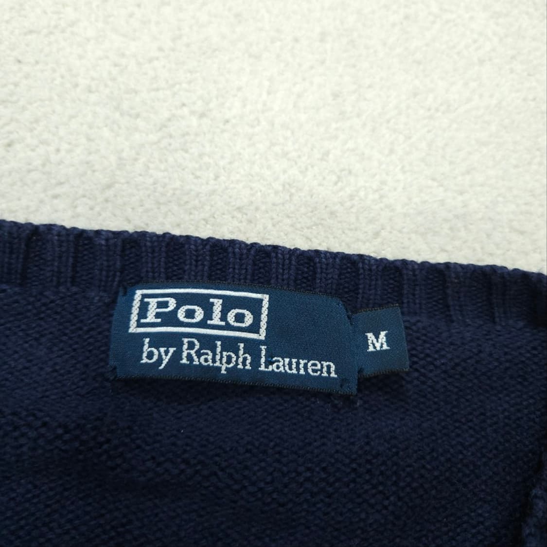 폴로 랄프 로렌 코튼 니트 100 네이비 상품이미지5