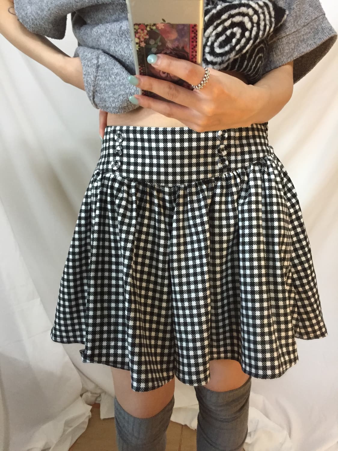 체크 반바지 상품이미지2