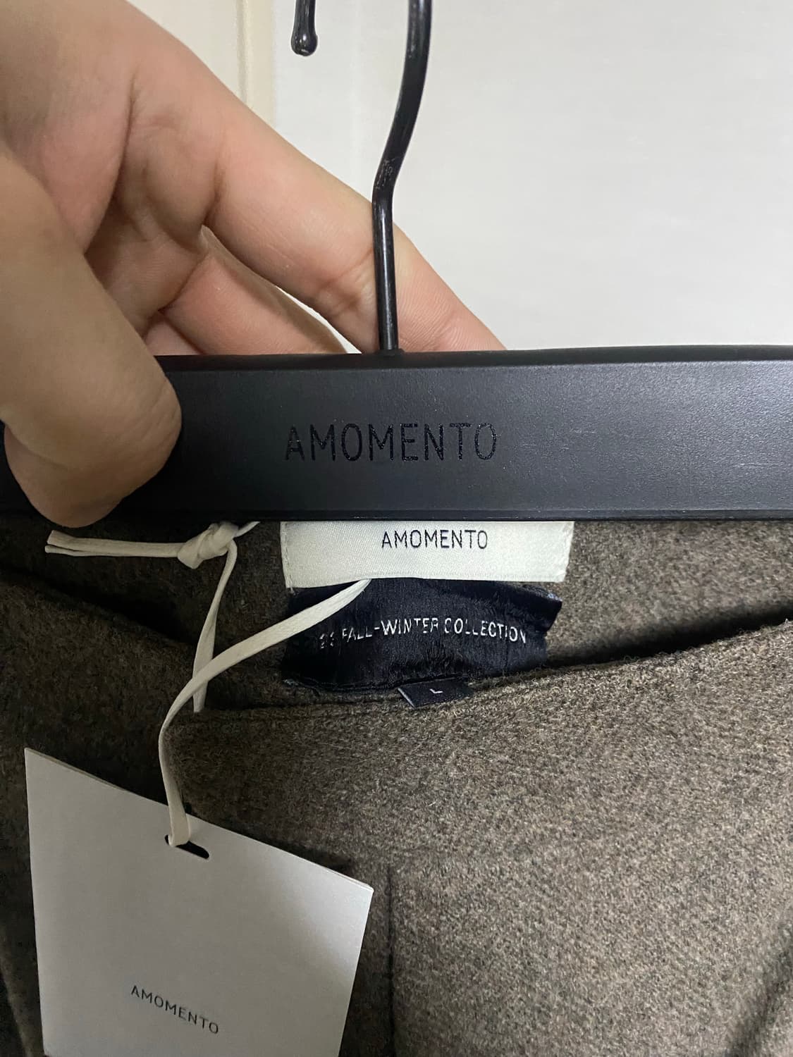 아모멘토 울 셔링팬츠 L 상품이미지3