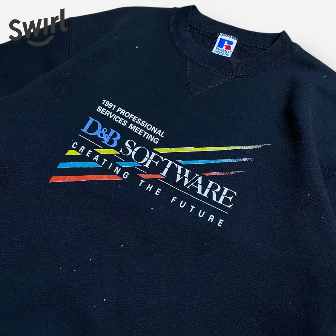 🌊90s USA Russell tech sweatshirts 상품이미지4