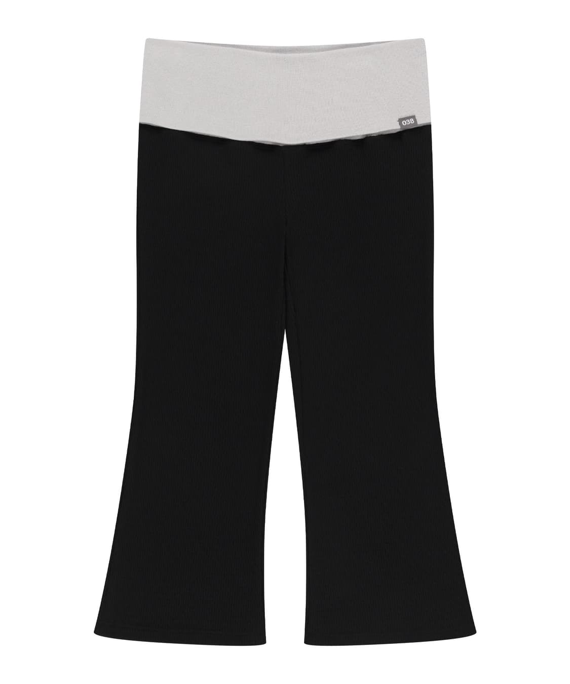 코이세이오038 MINI WAFFLE FOLDING LEGGINGS 블랙 상품이미지1
