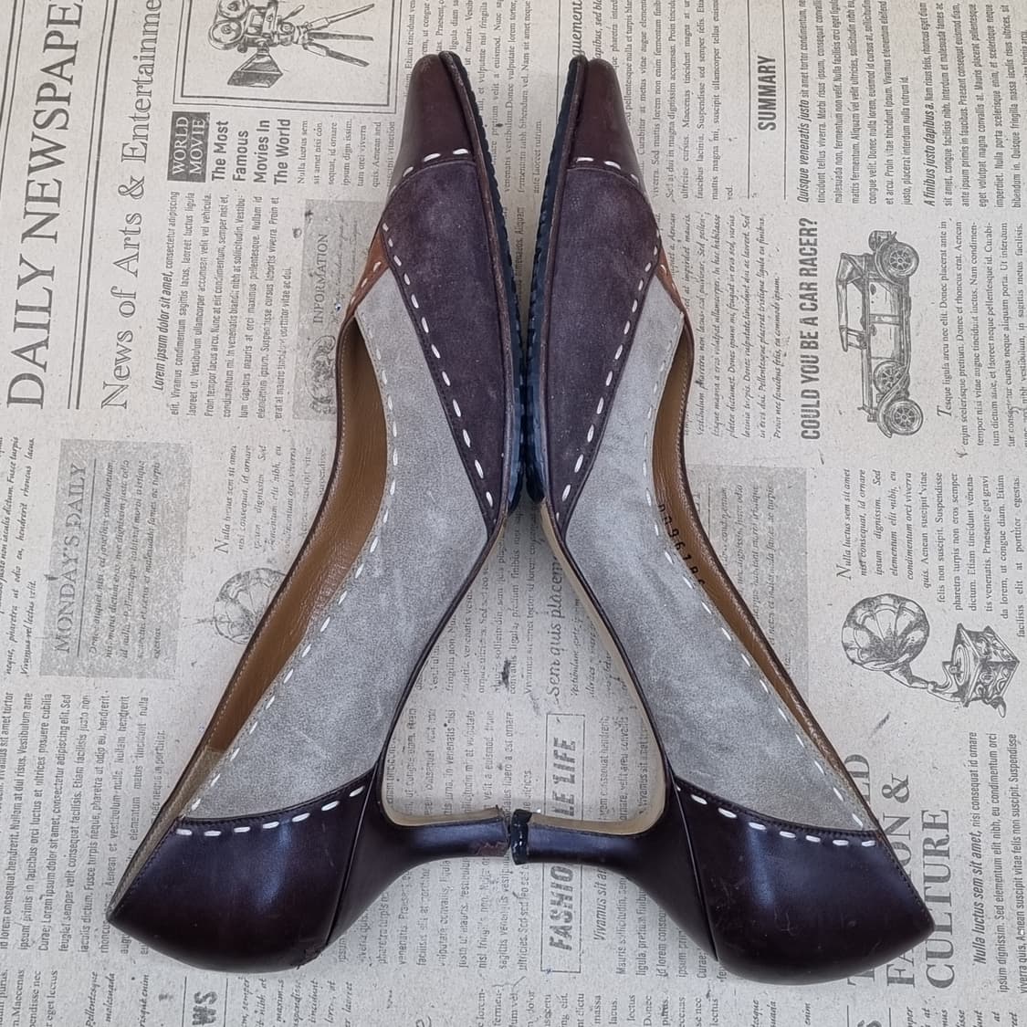 페라가모 멀티컬러 여성펌프스힐 7 240 굽6 상품이미지5