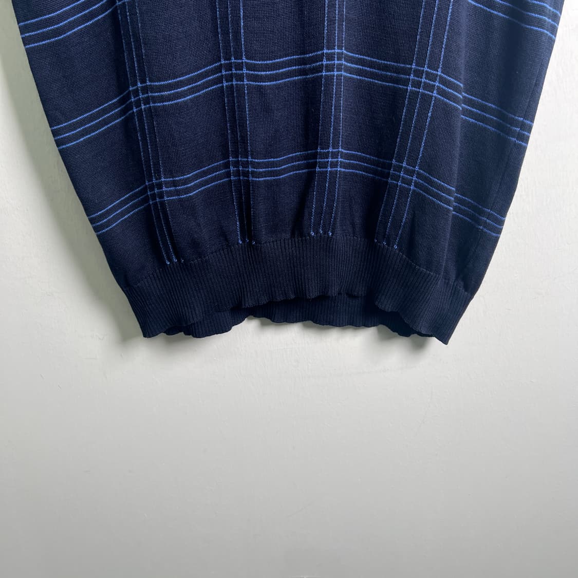 versace 베르사체 빈티지 네이비 스트라이프 니트 반팔 폴로 셔츠  상품이미지5