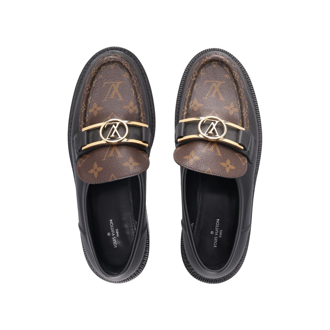 루이비통 1A7TXT 아카데미 로퍼 캔버스 레더 39.5 상품이미지2