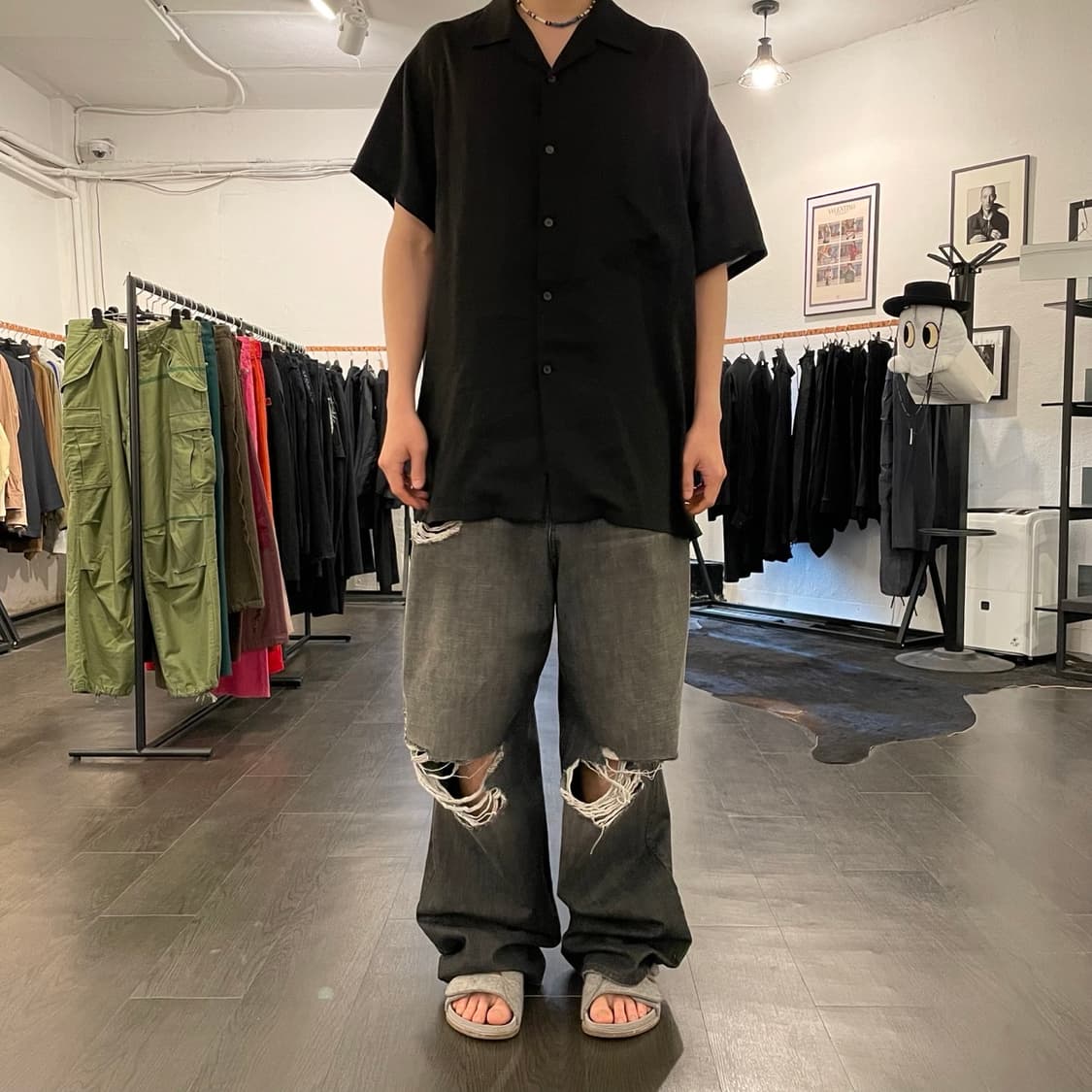 발렌시아가 23aw 디스트로이드 라지배기진 흑청 상품이미지4