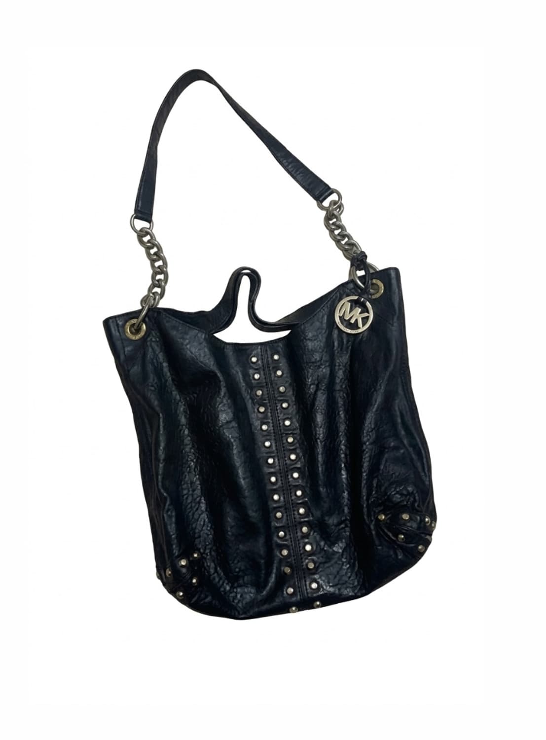 마이클 코어스(Michael Kors) 블랙 레더 스터드 토트백 상품이미지1