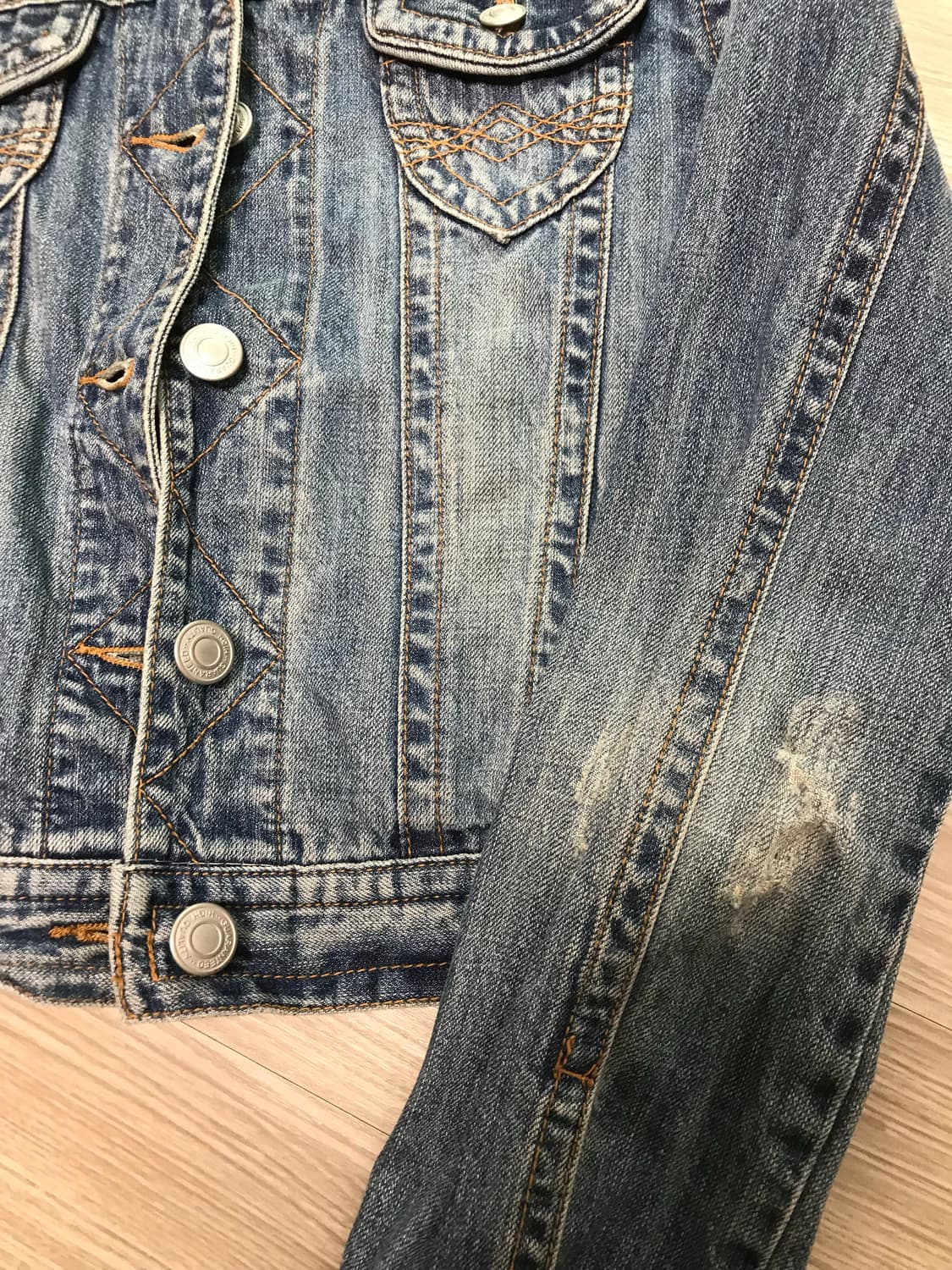 빈티지 데님 자켓 상품이미지6