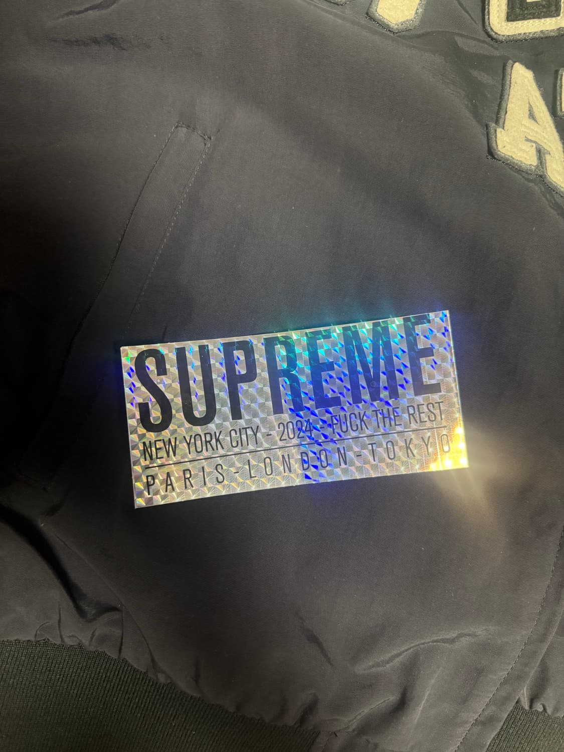 슈프림 아플리케 후드 트랙자켓 m 상품이미지4
