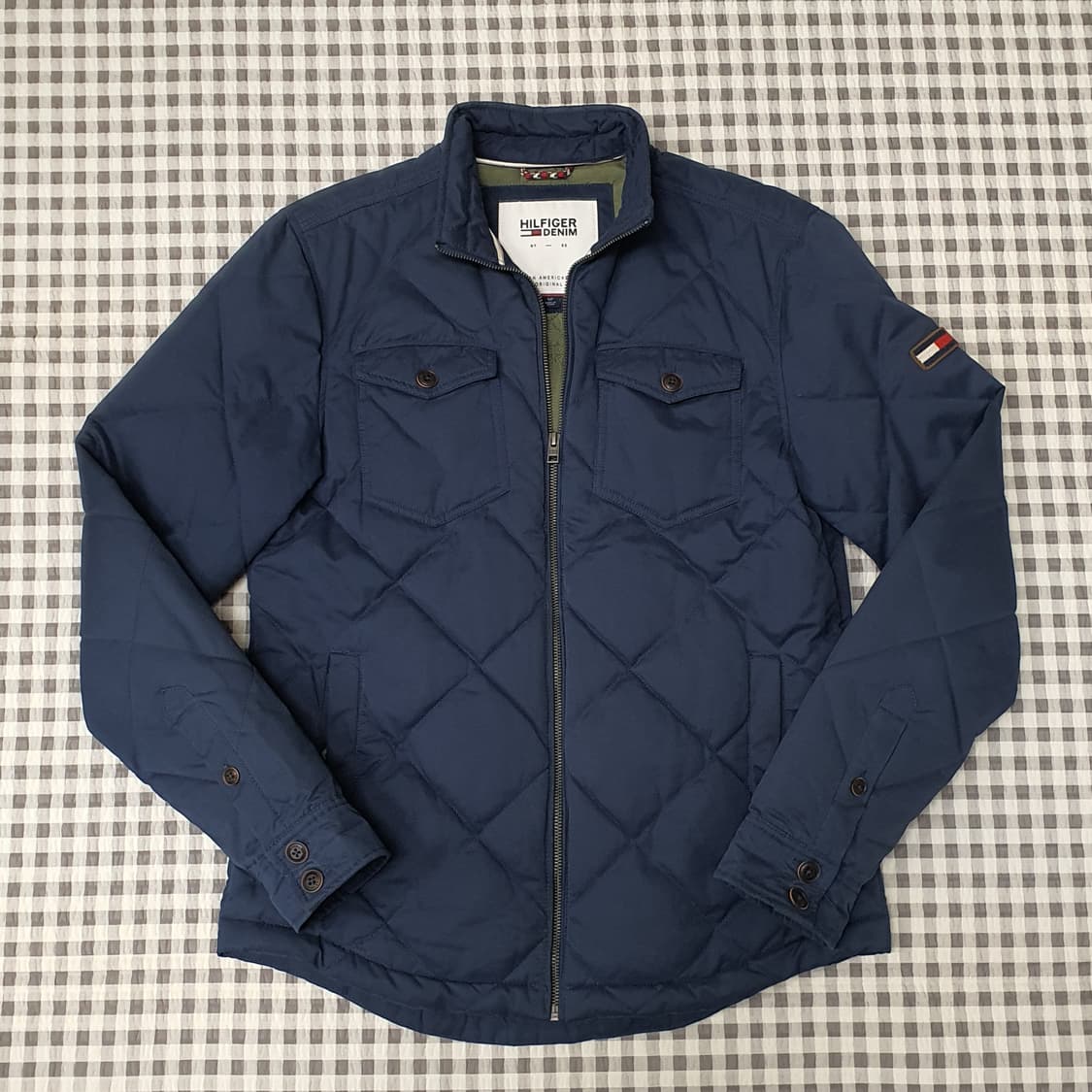 타미힐피거 퀼팅 경량패딩 자켓 남자95 상품이미지2