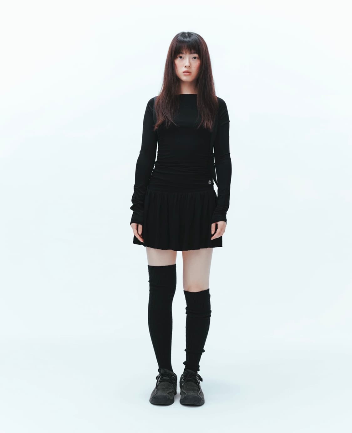 DRAPING DRESS BLACK 상품이미지2