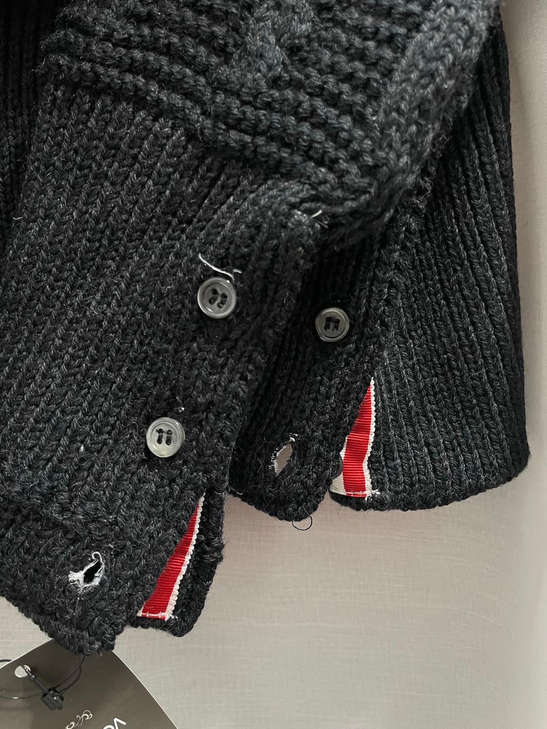 톰브라운/ 아란 케이블 가디건 다크그레이/ 2 상품이미지7