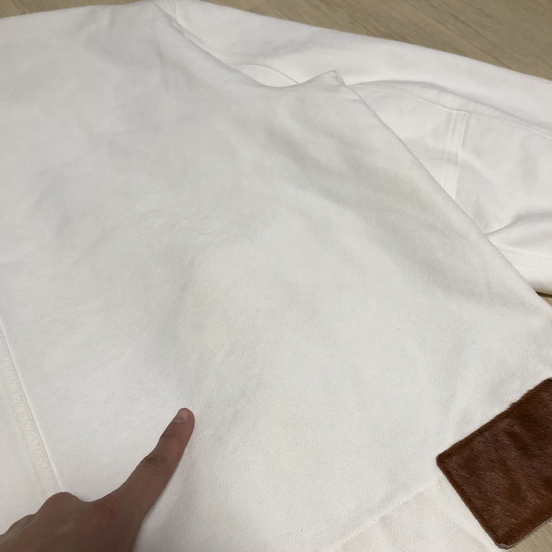 (3) 노클 NOCLE 캔버스 올든 싱글 워크 자켓 화이트 상품이미지8