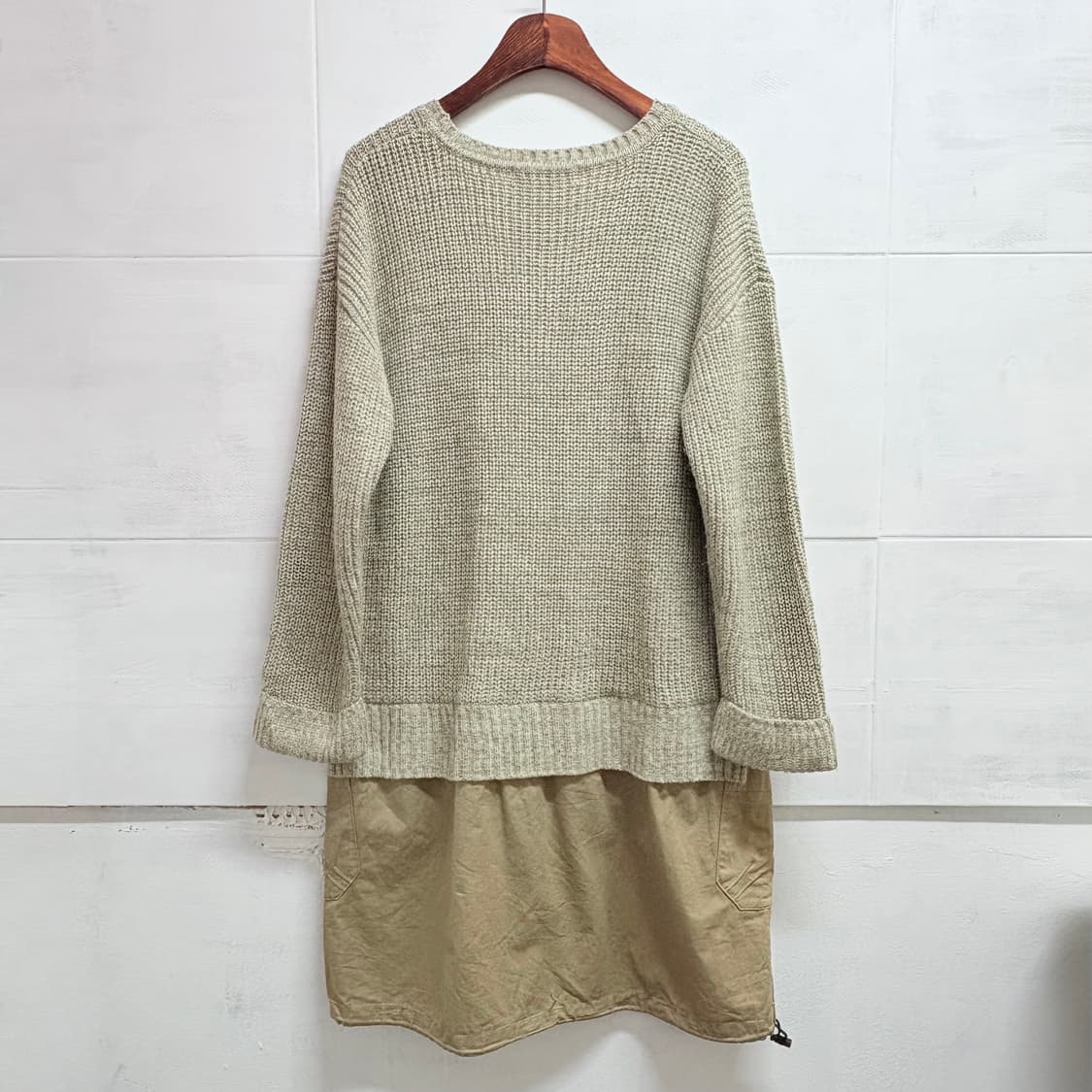 니트 벌룬 펌킨 치마 원피스 (JPN) 상품이미지5