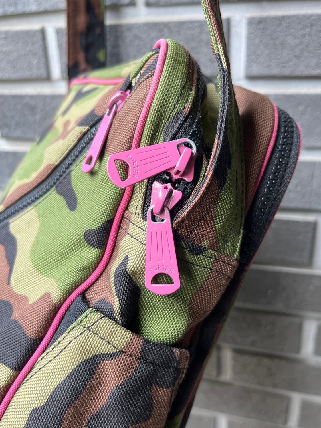 Porter 포터 핑크 라벨 카모플라쥬 백 상품이미지8