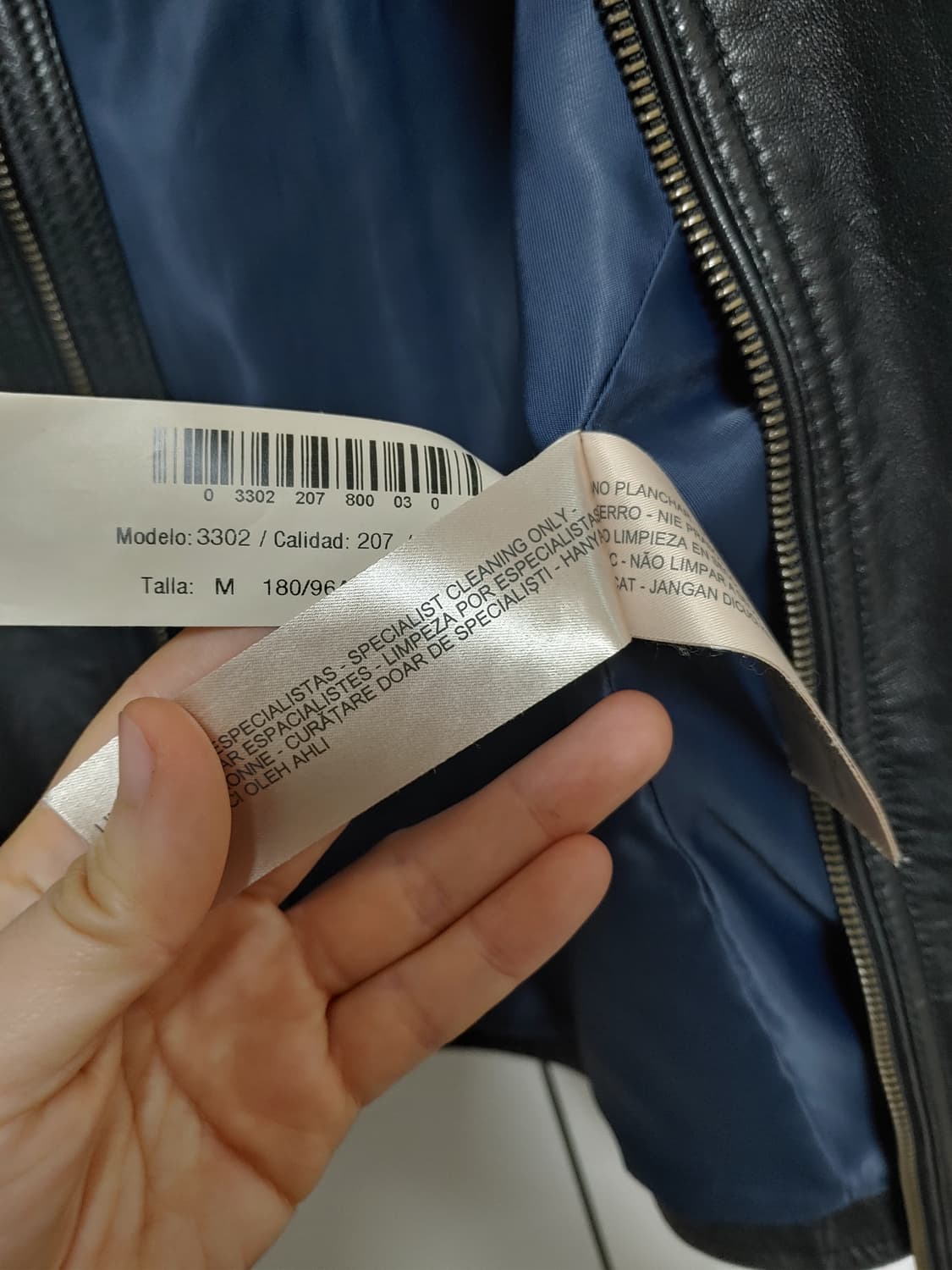 Massimo Dutti 마시모두띠 리얼 양가죽   블랙  차이나카라 자 상품이미지7